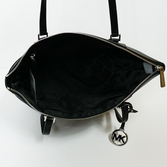 Michael Kors Charlotte Tote Shoulder Bag MK Black - Picture 10 of 12